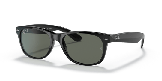 Ray-Ban NEW WAYFARER RB2132 - Black / Green Polarized