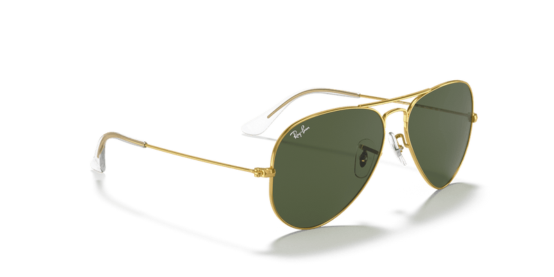 Ray-Ban AVIATOR LARGE METAL RB3025 in Gold / Green Classic G-15 - Alternate View