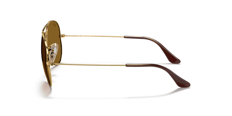 Ray-Ban AVIATOR LARGE METAL RB3025 in Arista Gold / B-15 Brown - Alternate View