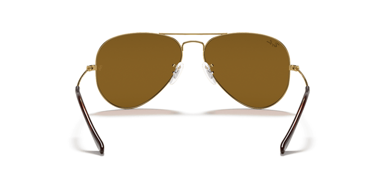 Ray-Ban AVIATOR LARGE METAL RB3025 in Arista Gold / B-15 Brown - Alternate View