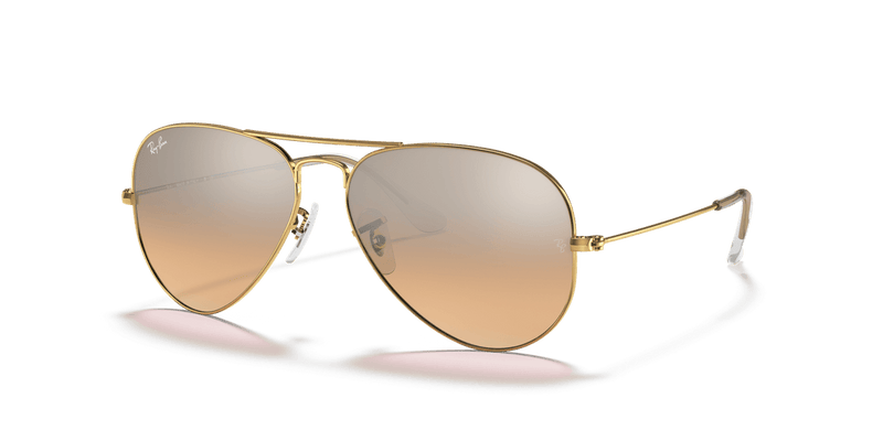 Ray-Ban AVIATOR LARGE METAL RB3025 in Arista Gold / Silver/Pink - Alternate View