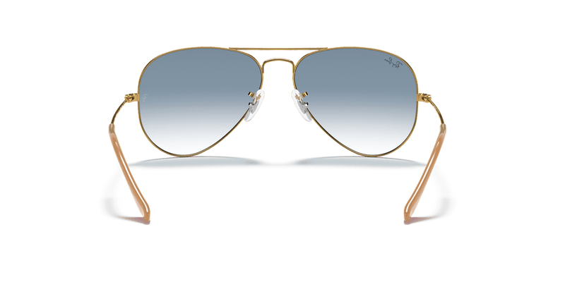 Ray-Ban AVIATOR LARGE METAL RB3025 in Arista Gold / Light Blue - Alternate View