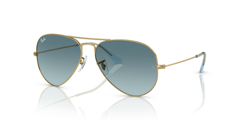 Ray-Ban AVIATOR LARGE METAL RB3025 in Gold / Blue - Alternate View