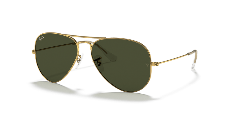 Ray-Ban AVIATOR LARGE METAL RB3025 in Arista Gold / G-15 Green - Alternate View