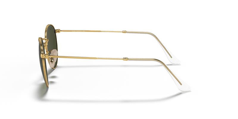 Ray-Ban ROUND METAL RB3447 in Arista Gold / G-15 Green - Side View