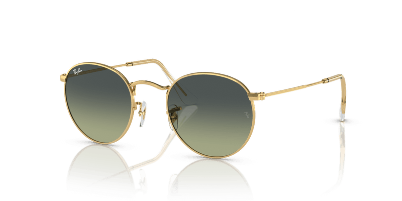 Ray-Ban ROUND METAL RB3447 in Arista Gold / Green Vintage - Alternate View