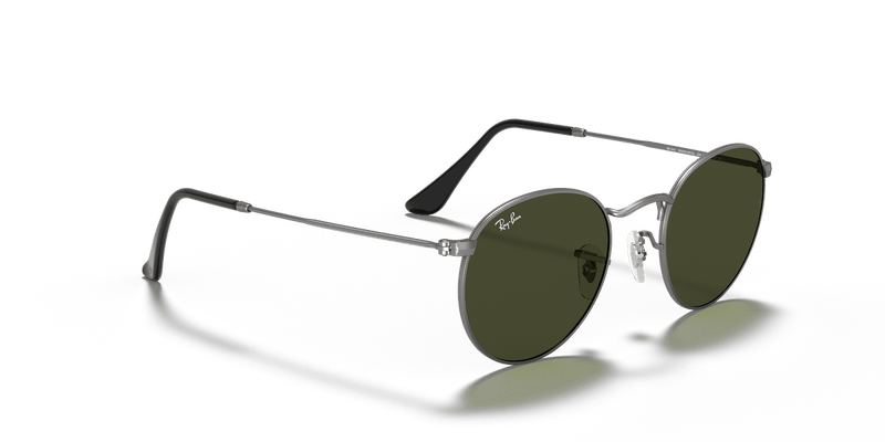 Ray-Ban ROUND METAL RB3447 in Gunmetal / G-15 Green - Alternate View