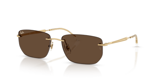 Ray-Ban RB3768 - Arista Gold / Dark Brown