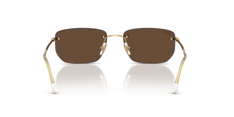Ray-Ban RB3768 in Arista Gold / Dark Brown - Back View
