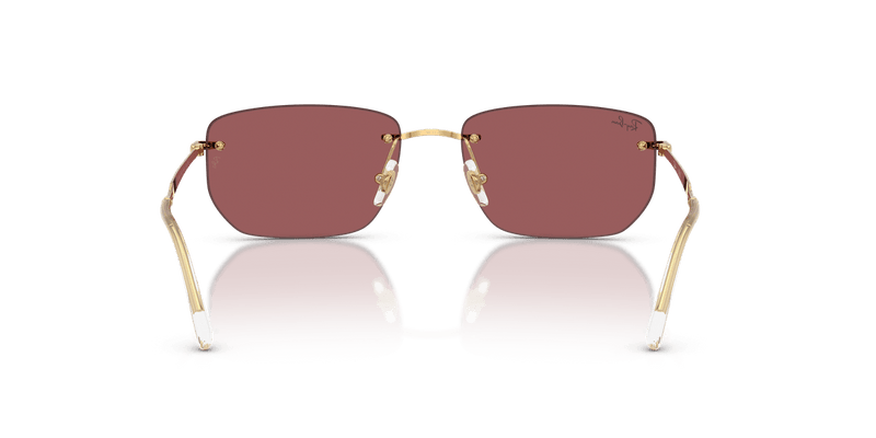 Ray-Ban RB3768 in Arista Gold / Dark Violet Mirror Red - Alternate View