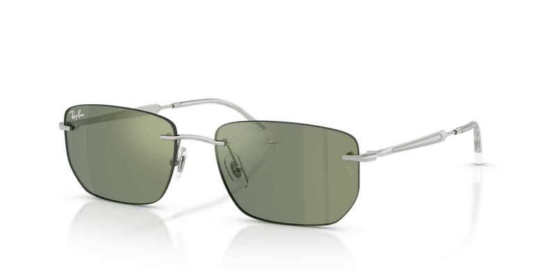 Ray-Ban RB3768 in Silver / Green Mirror Green - Alternate View