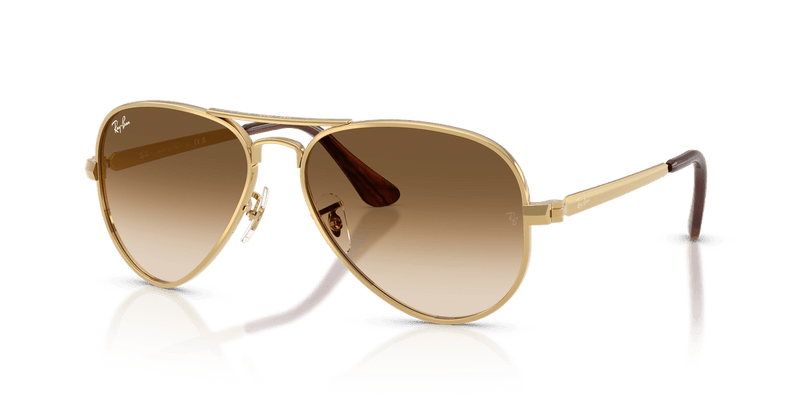 Ray-Ban AVIATOR MAX RB3925 in Arista Gold / Clear Gradient Brown - Alternate View