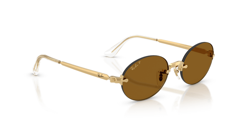 Ray-Ban RB3929 in Arista Gold / Dark Brown Polarized - Alternate View