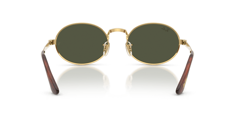 Ray-Ban RB3931 in Arista Gold / Green (001/31) - Back View