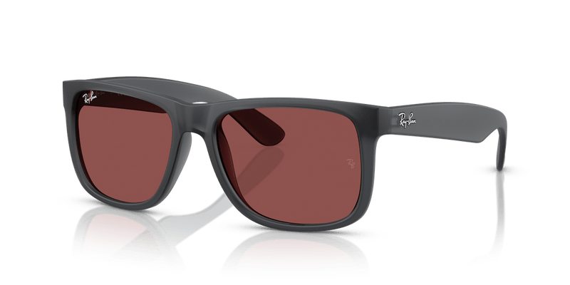 Ray-Ban JUSTIN RB4165 in Opal Grey / Dark Violet - Alternate View