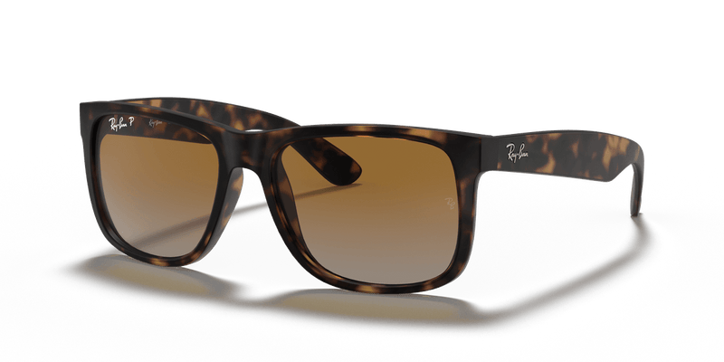 Ray-Ban JUSTIN RB4165 in Havana / Brown & Grey Polarized - Alternate View