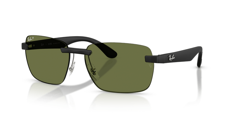 Ray-Ban RB4470CH in Sand Black / Polarized Ultra Lenses Green - Alternate View
