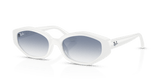 White / Clear Gradient Light Blue