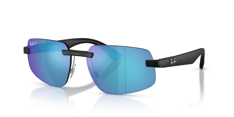 Ray-Ban RB4475CH in Sand Black / Polarized Green - Alternate View