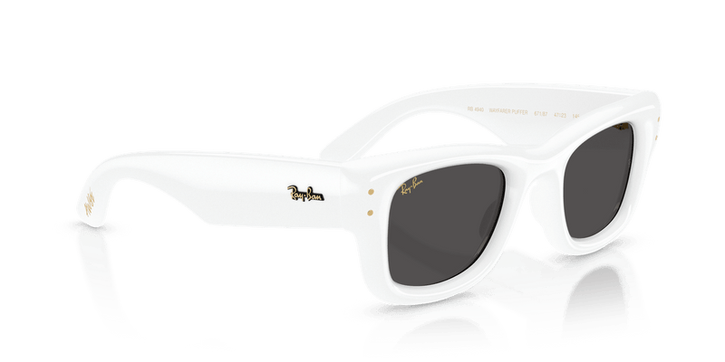 Ray-Ban WAYFARER PUFFER RB4940 in White / Ultra Black - Alternate View