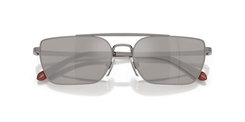 Ralph Lauren RL7092 in Shiny Gunmetal / Light Gray Mirror Silver (90026G) - Alternate View