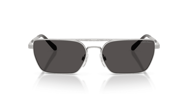 Ralph Lauren RL7092 in Shiny Silver / Dark Grey (900187) - Back View