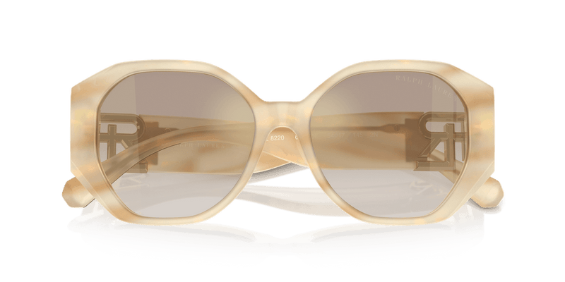 Ralph Lauren THE JULIETTE RL8220 in Oystershell Cream / Brown Gradient Mirror Gold (61766E) - Alternate View