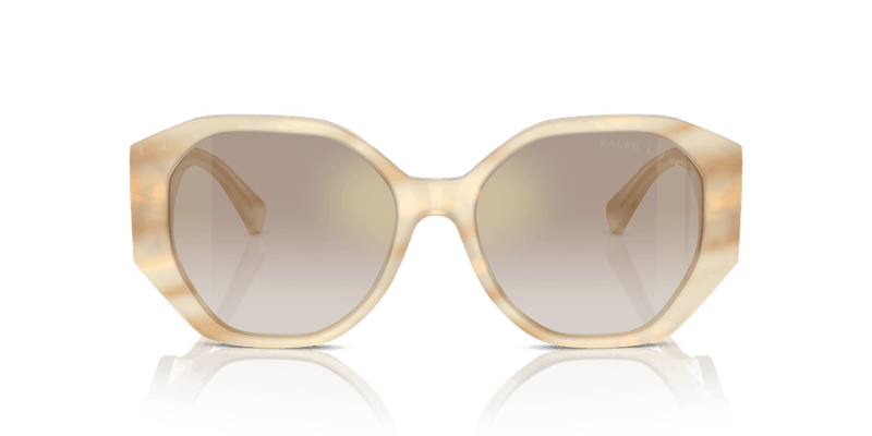 Ralph Lauren THE JULIETTE RL8220 in Oystershell Cream / Brown Gradient Mirror Gold (61766E) - Alternate View