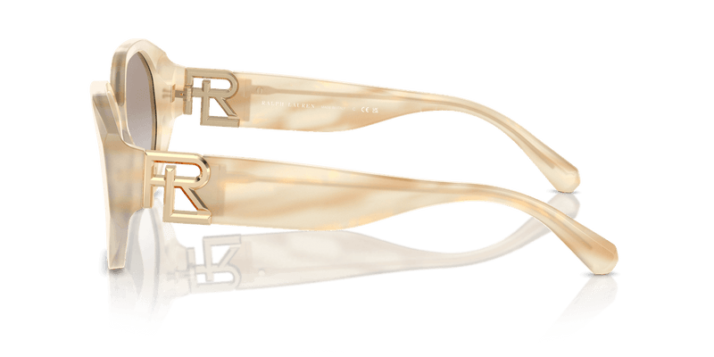 Ralph Lauren THE JULIETTE RL8220 in Oystershell Cream / Brown Gradient Mirror Gold (61766E) - Alternate View