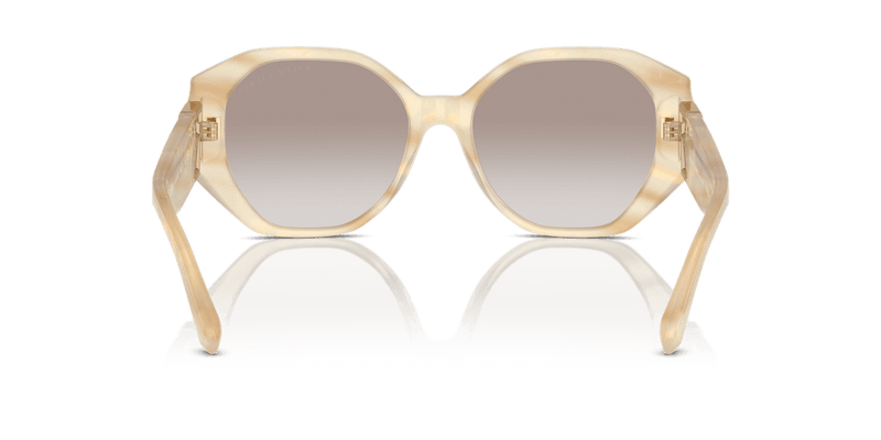 Ralph Lauren THE JULIETTE RL8220 in Oystershell Cream / Brown Gradient Mirror Gold (61766E) - Alternate View