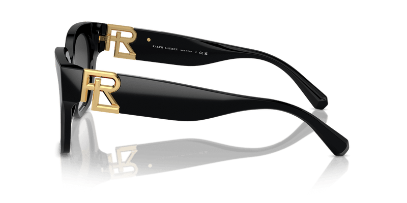 Ralph Lauren THE OVERSZED RICKY RL8221 in Black / Grey Gradient (50018G) - Alternate View