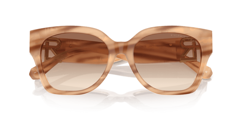 Ralph Lauren THE OVERSZED RICKY RL8221 in Oystershell Brown / Gradient Brown (617913) - Alternate View