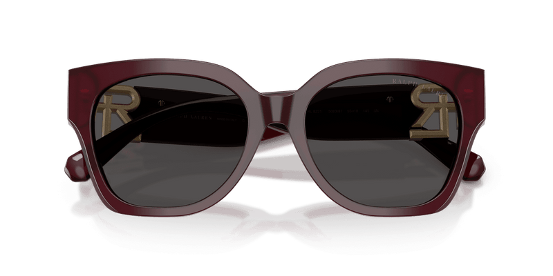 Ralph Lauren THE OVERSZED RICKY RL8221 in Solid Bordeaux / Dark Grey (508387) - Side View
