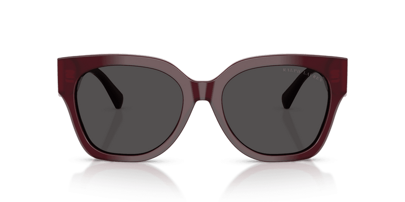 Ralph Lauren THE OVERSZED RICKY RL8221 in Solid Bordeaux / Dark Grey (508387) - Back View