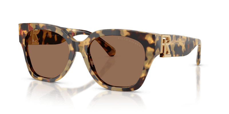 Ralph Lauren THE OVERSZED RICKY RL8221 in Spotty Havana / Brown (500473) - Alternate View