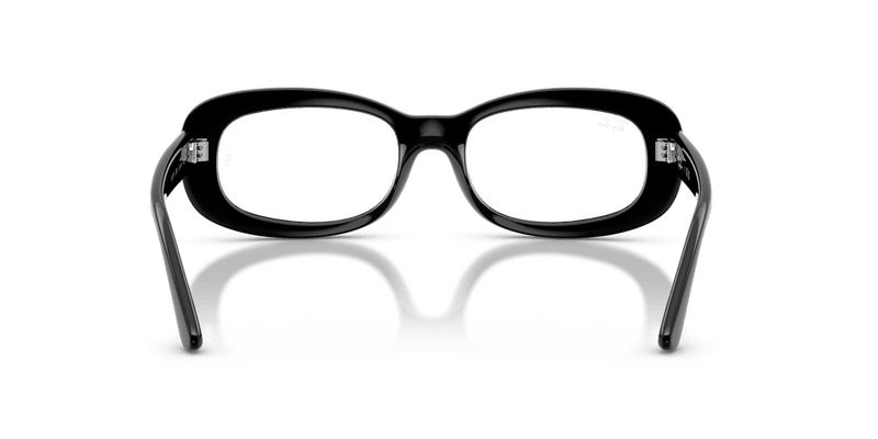 Ray-Ban RX2221V in Black / Clear - Back View