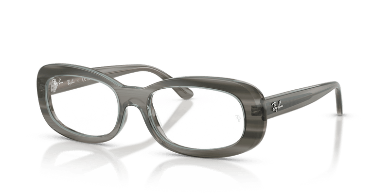 Ray-Ban RX2221V in Striped Grey / Clear - Alternate View