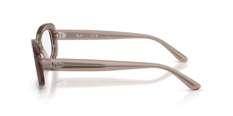 Ray-Ban RX2221V in Transparent Beige / Clear - Alternate View