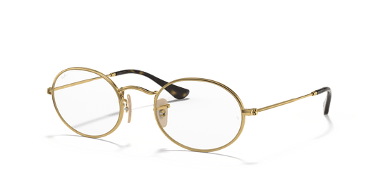 Ray-Ban OVAL RX3547V - Arista Gold / Clear