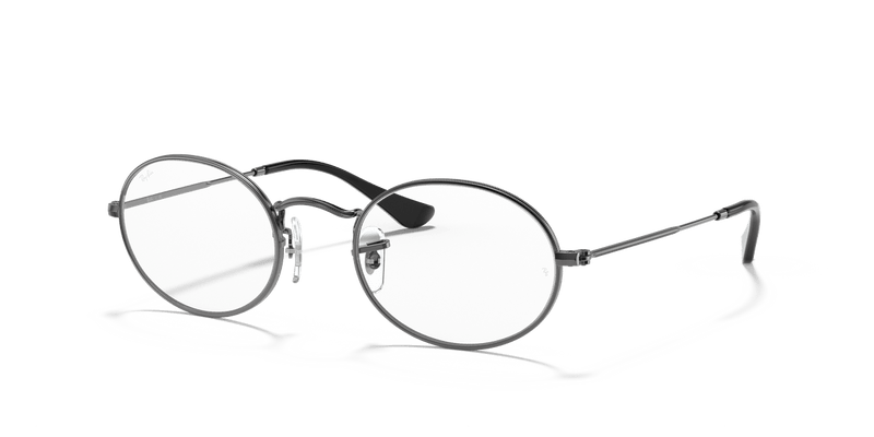 Ray-Ban OVAL RX3547V in Gunmetal / Clear - Alternate View