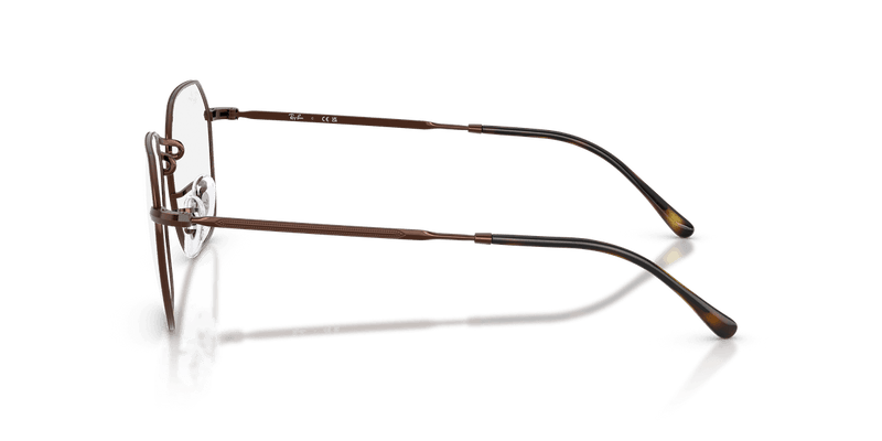 Ray-Ban JIM RX3694V in Brown / Clear - Side View