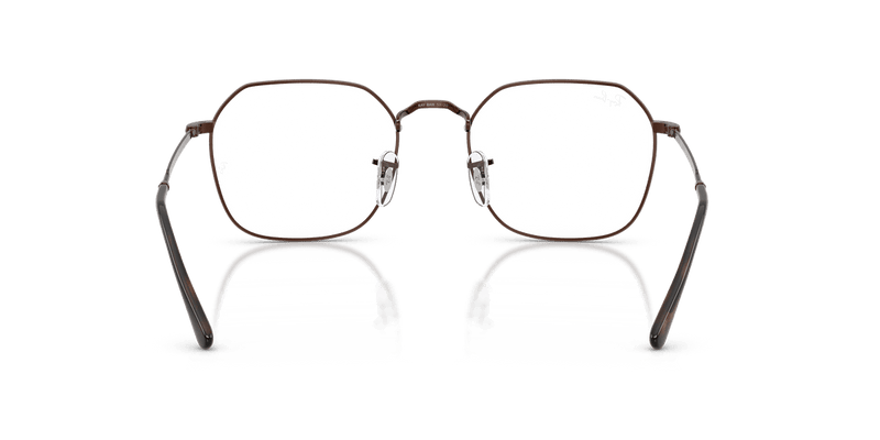 Ray-Ban JIM RX3694V in Brown / Clear - Back View