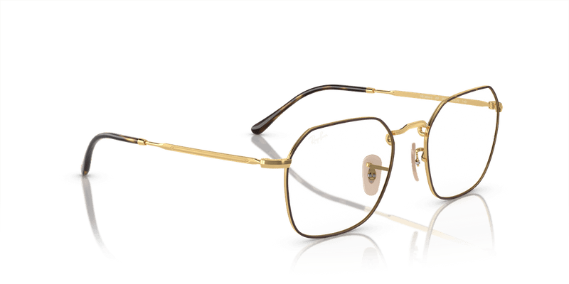 Ray-Ban JIM RX3694V in Havana On Gold / Clear (2945) - Alternate View