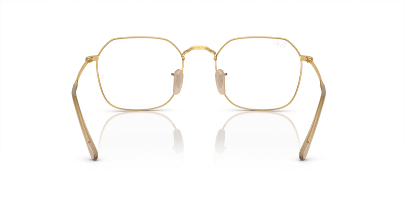 Ray-Ban JIM RX3694V in Beige On Gold / Clear - Alternate View