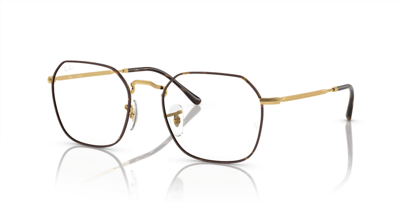 Ray-Ban JIM RX3694V in Havana On Gold / Clear (3177) - Alternate View