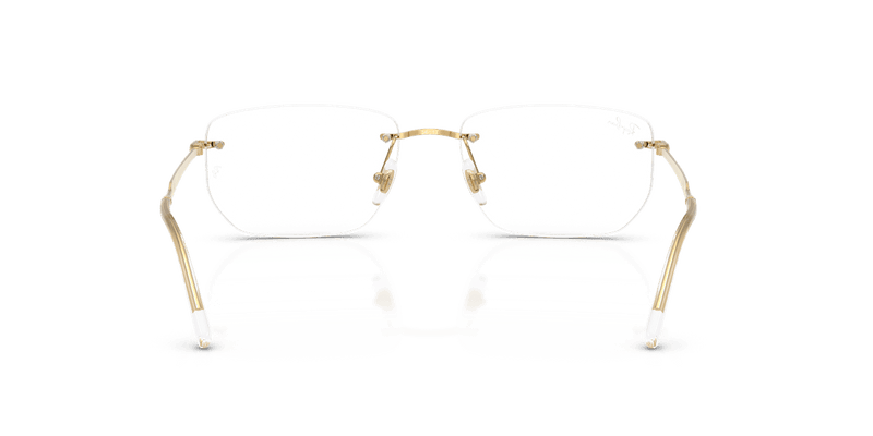 Ray-Ban RX3768V in Arista Gold / Clear - Back View