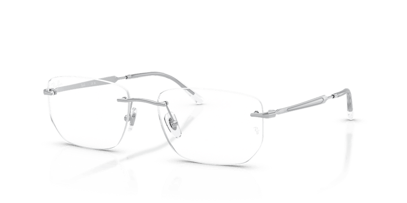 Ray-Ban RX3768V in Silver / Clear - Alternate View