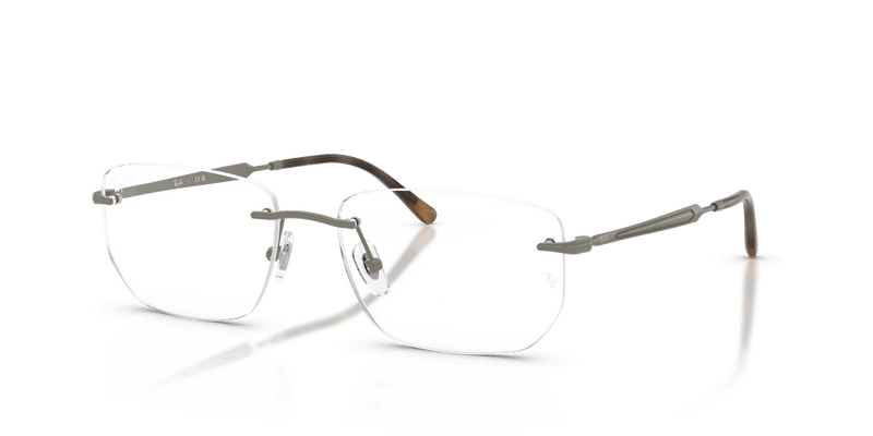 Ray-Ban RX3768V in Grey / Clear - Alternate View