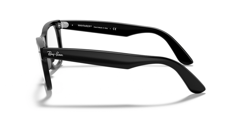 Ray-Ban WAYFARER EASE RX4340V in Black / Clear - Side View