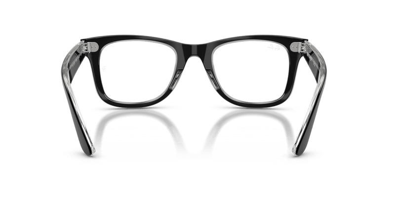 Ray-Ban WAYFARER EASE RX4340V in Black On Transparent / Clear - Alternate View